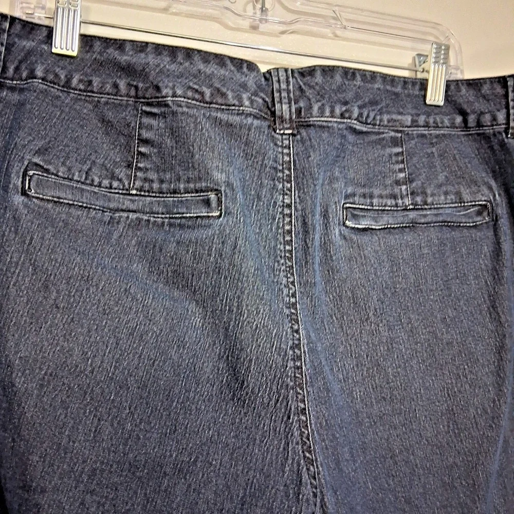 Bandolino Jeans Womens Plus Size 20W Ivette Jean Bermuda Style to Knee 5 pocket